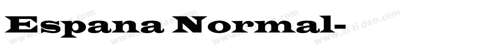 Espana Normal字体转换